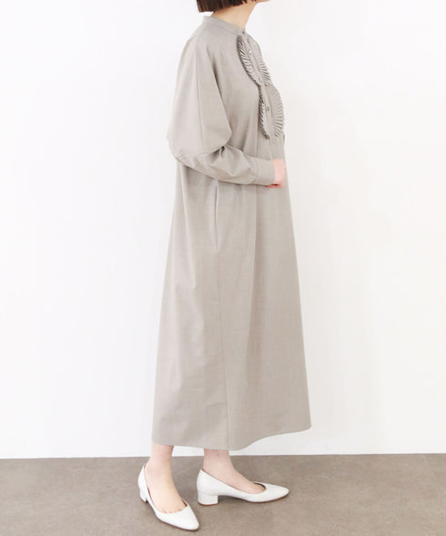再入荷予約【SOI-MeME】pleats jabot one-piece